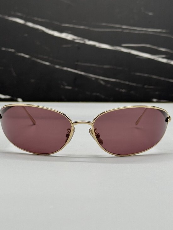 NEW LOEWE LW40164U 32U SUNGLASSES GOLD UNISEX EYEWEAR LOEWE